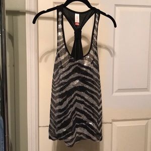 Small sequin tank top